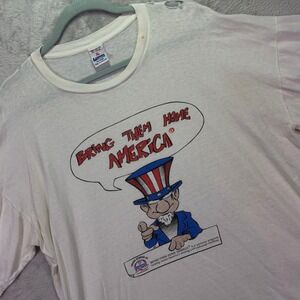 Vintage Ultimate Mens T-Shirt XL White Bring Them Home America Thrashed Graphic
